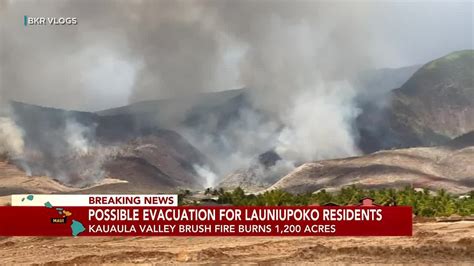 Maui residents warned possible evacuation as Lahaina brush fire ...