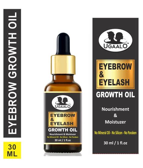 Ugaalo Eyebrow & Eyelash Growth Oil For Women Brow Eyes Brown 30 g: Buy ...