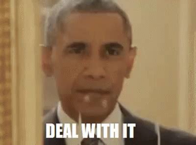 Deal With It GIF - DealWithIt PresidentObama BarackObama - Discover ...