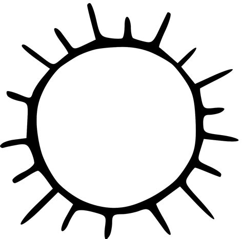 Sun Outline Clip Art - ClipArt Best