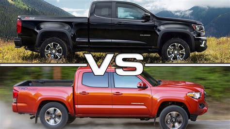 2016 Chevrolet Colorado vs 2016 Toyota Tacoma - YouTube