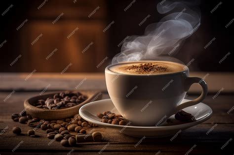 Premium Photo | Coffee and Coffee Beans in the Morning