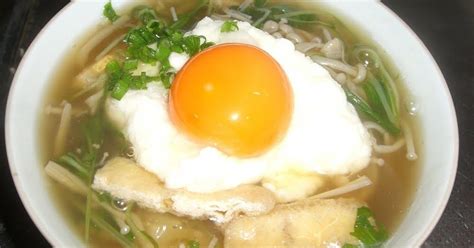 Tsukimi Tororo Soba - Grated Yam and Raw Egg Soba Noodles Recipe by ...