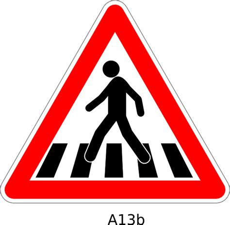 Crosswalk Sign Clip Art at Clker.com - vector clip art online, royalty ...