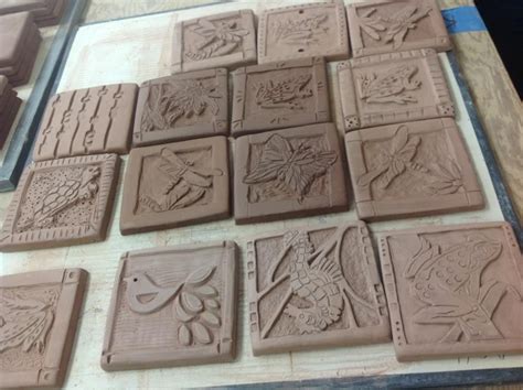 Carving out on tile slabs Slab Pottery, Ceramic Pottery, Pottery Art ...