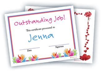 Award Certificates and Bingo Cards For Students and Children