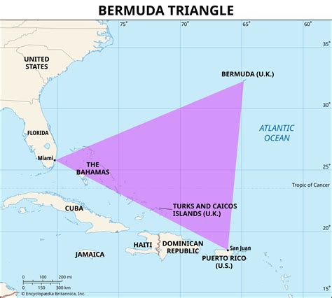 Bermuda Triangle | Description, Location, Disappearances, Map, & Facts ...