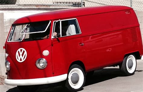 64 Red Panel VW bus Vintage Vw Bus, Red Panels, Vw T1, Custom Vans ...