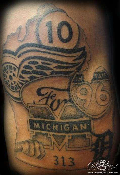 detroit d tattoos - Google Search | Michigan tattoos, Detroit tattoo ...