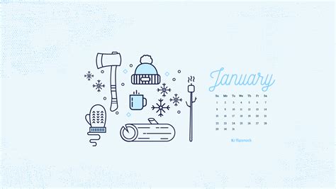 Freebie: January 2017 wallpaper calendar desktop background