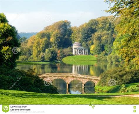 Autumn Colours at Stourhead Stock Photo - Image of historic, travel ...