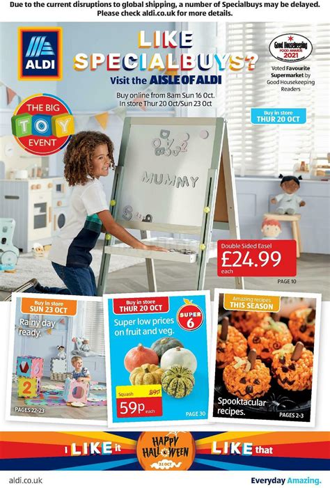 ALDI UK - Offers & Special Buys from 16 October