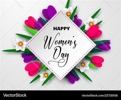 International womens day poster Royalty Free Vector Image