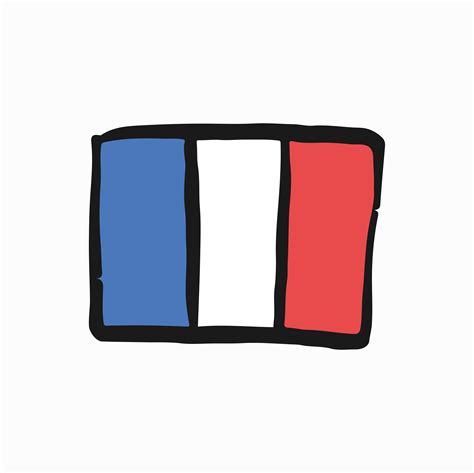 Flag of the French Republic doodle illustration - Download Free Vectors ...