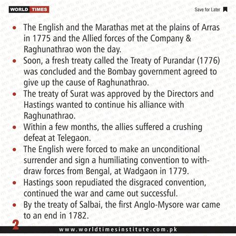 The First Anglo-Maratha War (Reign AD 1775-1782) - Jahangir's World Times