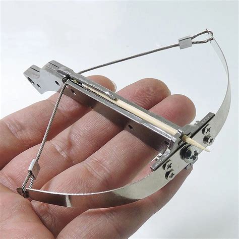 Mini Stainless Steel Crossbow | Crossbow, Steel, Mens jewelry