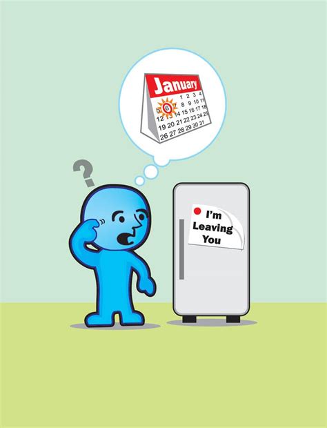 Forgetful person, illustration or cartoon. Design single-panel ...