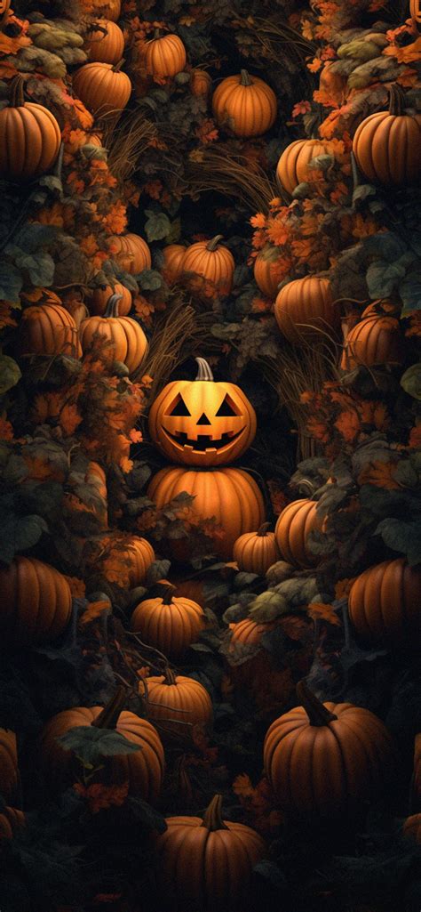 Autumn Halloween Art Wallpapers - Aesthetic Pumpkin Wallpapers