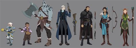 The Legend of Vox Machina Line up by Wizardbane on DeviantArt