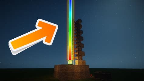 How to build a rainbow beacon in Minecraft!!! - YouTube