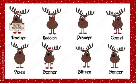 Santa Claus And Reindeer Names