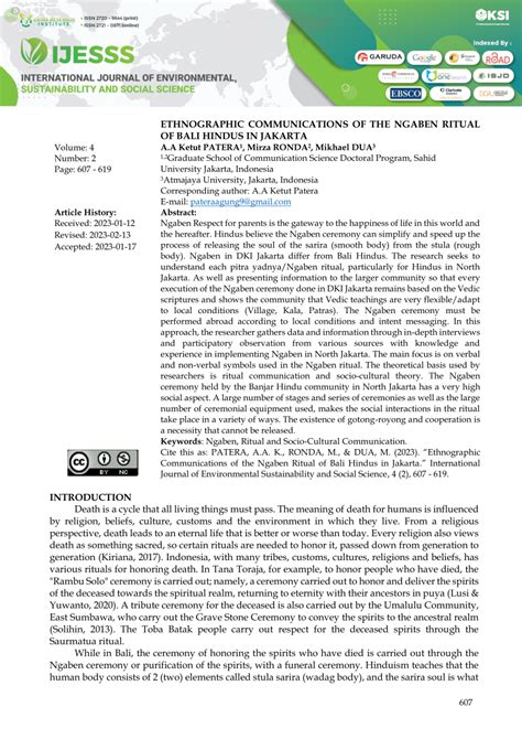 (PDF) Ethnographic Communications of the Ngaben Ritual of Bali Hindus ...