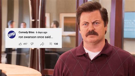 Ron Swanson Once Said... YOUR Favourite Ron Swanson Quotes | Parks and ...