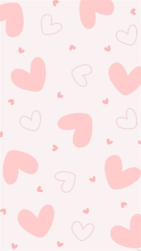 Pastel Pink Heart Background in Illustrator, EPS, JPG, SVG - Download ...