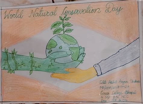 Poster on World Nature Conservation Day – India NCC