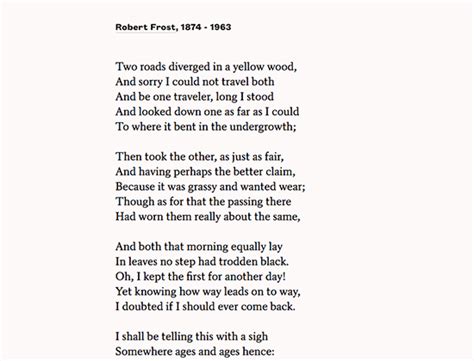 THE ROAD NOT TAKEN : A POEM BY ROBERT FROST ! | UpDivine