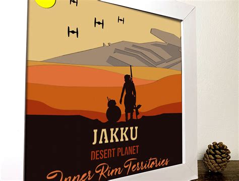 Jakku Desert Planet Inner Rim Territories Shadow Box Svgjakku - Etsy