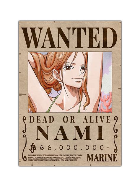 Nami Wanted Bounty Poster | ComicSense | SenpaiCart