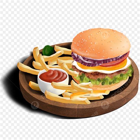 Burger And Fries Png, Vector, PSD, and Clipart With Transparent ...