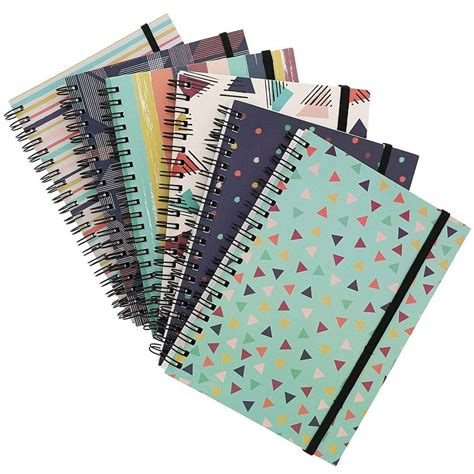 6-Pack College Ruled Spiral Notebooks Writing Note Book Schools 90s ...