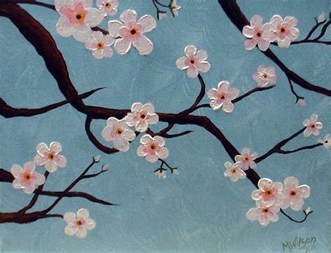 easy flower paintings - Google Search | Cherry blossom painting, Easy ...