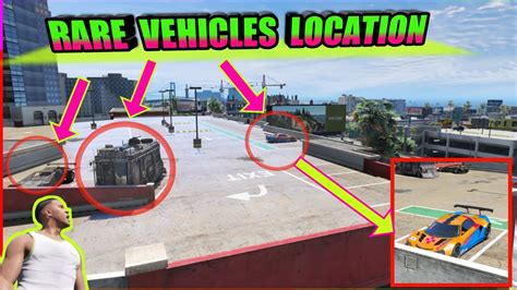 Gta V Rare Car Locations ( Including Super Cars ) - YouTube