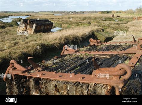 Wallasea island Essex Wild Coast Project RSPB nature reserve, abandoned ...