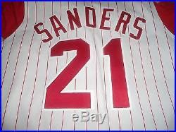 Deion Sanders Reds Game Worn Game Used Jersey NEON | Baseball Mlb Jersey