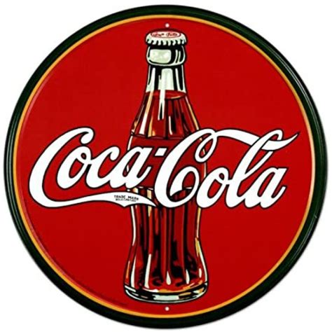 Coca Cola - Plaque de déco ronde en métal 28cm