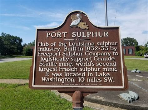 Port Sulphur Historical Marker