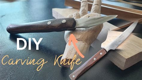 How to simple Making a Wood Carving Knife | Easy DIY Knife Making with ...