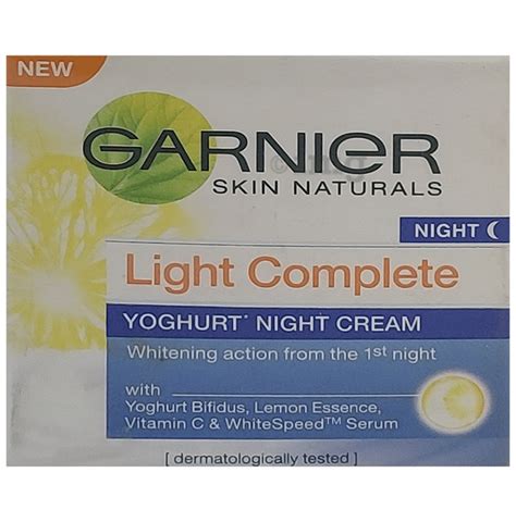 Garnier Skin Naturals Light Complete Yoghurt Night Cream: Buy jar of 40 ...