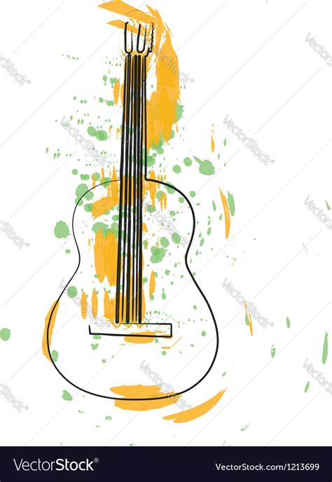 Abstract guitar Royalty Free Vector Image - VectorStock