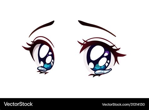 Big Sparkly Anime Eyes Large eyes emphasise the youthfulness and ...