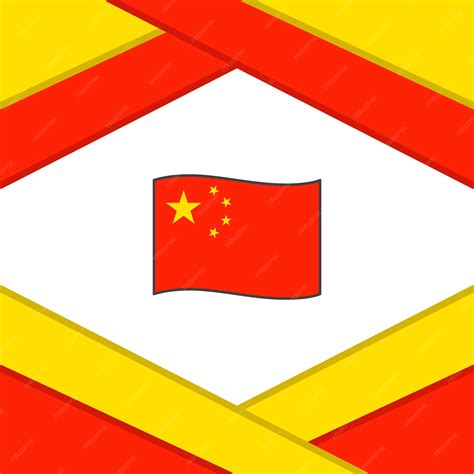 Premium Vector | China flag abstract background design template china ...