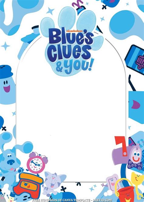 blue's clues and you is in the middle of a frame with cartoon ...