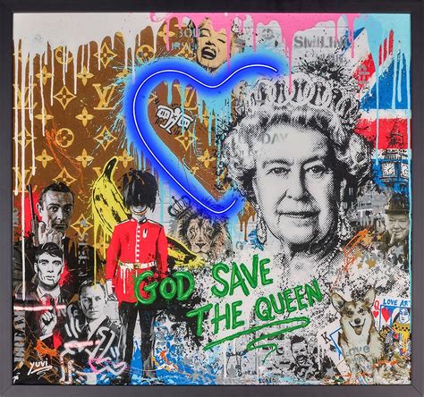 God Save The Queen (LED) Painting by Yuvi | Adore Fine Art