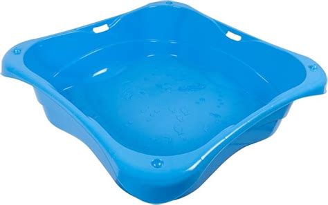 Large Plastic Sand Pit Paddling Bool Ball Pool with Blue Moulded Base ...