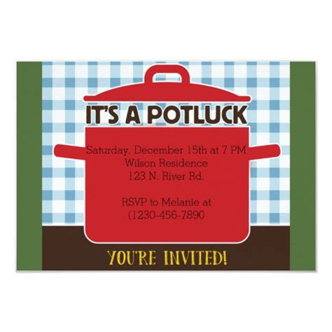 Potluck Invitation | Zazzle.com