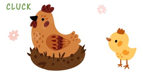 Chicken Speak With Cluck Sound, Cluck, Speech, Kid PNG and Vector with ...